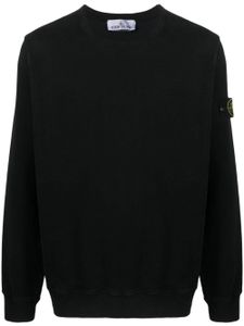 Stone Island sweat en coton à patch Compass - Noir