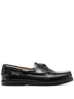 Sebago chaussures bateau en cuir à lacets - Noir