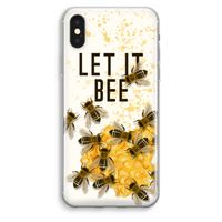 Let it bee: iPhone XS Max Transparant Hoesje