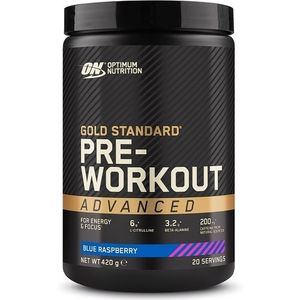 Pre Advanced Gold Standard 20servings Blue Raspberry