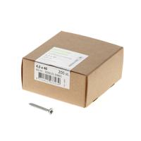 Spaanplaatschroef verzinkt platkop pozidrive-2 4.5X40 voldraad (200)