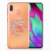 Samsung Galaxy A40 Telefoonhoesje met Naam Boho Text