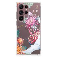 Samsung Galaxy S23 Ultra Case Anti-shock Bird Flowers - thumbnail