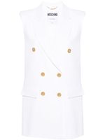 Moschino gilet à boutonnière croisée - Blanc