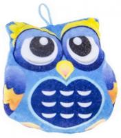 LG Imports knuffeluil junior 13 cm pluche blauw