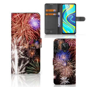 Xiaomi Redmi Note 9 Pro | Note 9S Wallet Case met Pasjes Vuurwerk