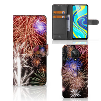 Xiaomi Redmi Note 9 Pro | Note 9S Wallet Case met Pasjes Vuurwerk - thumbnail