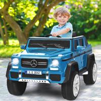 12V Kinderauto met Afstandsbediening met Muziek en Verlichting Gemotoriseerd Voertuig voor 3-8 Jaar 115 x 67 x 57 cm Blauw