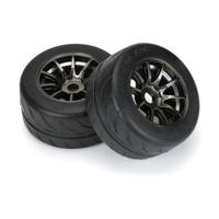 Proline 1/7 Toyo Proxes R888R S3 Rear 53/107 2.9" BELTED Mounted (Gun Metal) 17mm 5-Spoke (2)