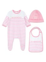 Givenchy Kids pyjama en coton à logo brodé - Rose