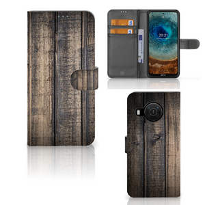 Nokia X10 | Nokia X20 Book Style Case Steigerhout