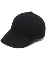 A.P.C. casquette en coton à logo brodé - Noir