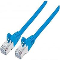 Intellinet Netwerk Patchkabel, Cat5e, 0,25 m, CCA, U/UTP, PVC, Vergulde Contacten, Snagless Cat6, S/FTP, Koper, LSOH 1 m Blauw