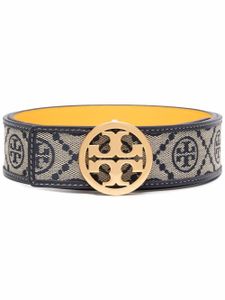 Tory Burch ceinture à motif monogrammé - Bleu