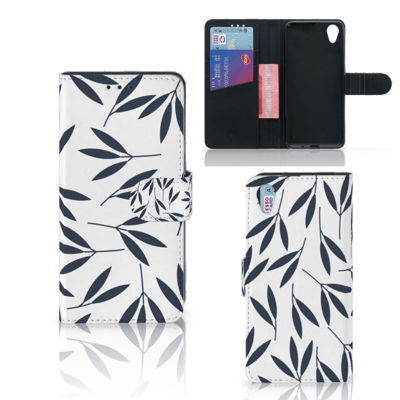 Sony Xperia X Hoesje Leaves Blue