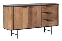 DTP Home Dressoir Soho Teakhout en betonlook - Bruin - thumbnail