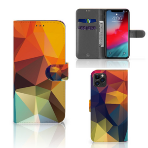 Apple iPhone 11 Pro Max Book Case Polygon Color