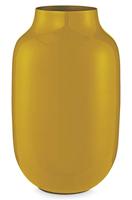 Pip Studio Metalen vaas Blushing Birds | geel - 30 cm