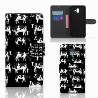 Samsung Galaxy J6 Plus (2018) Telefoonhoesje met Pasjes Koetjes