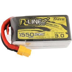 Tattu LiPo accupack 14.8 V 1550 mAh Aantal cellen: 4 120 C Softcase XT60