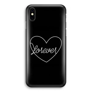 Forever heart black: iPhone X Volledig Geprint Hoesje