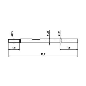 PTR Hartmann H 1025 C Huls voor precisiemeetpennen serie 1025