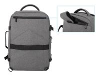 Manhattan Notebook-Rucksack mit Gerätefächern für Laptops bis zu 17,3,Tablets bis zu 11 Laptoprugzak Geschikt voor max. (laptop): 43,9 cm (17,3) Grijs - thumbnail