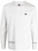 AAPE BY *A BATHING APE® chemise en coton à patch logo - Gris