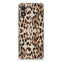 Motorola Moto E13 TPU Hoesje Leopard - thumbnail