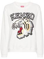 Kenzo sweat Varsity Jungle Tiger en coton - Blanc