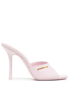 Alexander Wang mules en cuir à bout ouvert 110 mm - Rose