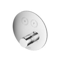 Douchethermostaat Hotbath Cobber Inbouw 2 Pushbuttons Rond Chroom (excl. inbouwdeel)