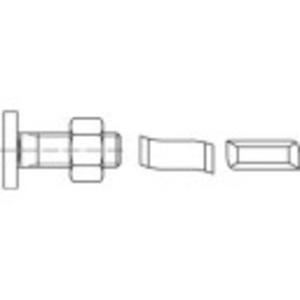 160656 Hamerkopbouten M10 25 mm Staal Galvanisch verzinkt 100 stuk(s)