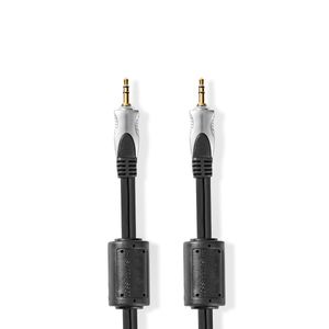 Stereo Audio Cable | 3.5 mm Male - 3.5 mm Male | 5.00 m | Anthracite