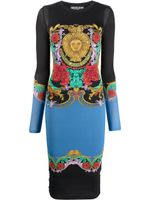 Versace Jeans Couture robe Regalia Baroque à design colour block - Noir