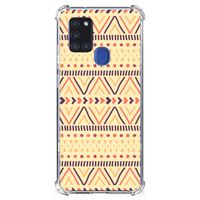 Samsung Galaxy A21s Doorzichtige Silicone Hoesje Aztec Yellow