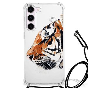 Back Cover Samsung Galaxy S23 Watercolor Tiger