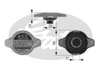 Radiateurdop GATES, u.a. für Suzuki, Toyota, Aston Martin, Fiat, Lexus, Mazda, Honda, Opel, Mitsubishi, GEO, Acura, Subaru, Citroën, Peugeot, Vauxhall - thumbnail