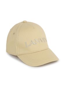 Lanvin Enfant casquette en coton à logo brodé - Tons neutres