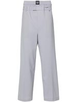 MSGM pantalon de tailleur à taille double - Gris - thumbnail