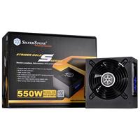 SilverStone SST-ST55F-GS v 3.0 - Strider Gold S-serie, 550W 80 Plus Gold ATX fluisterstille pc-voeding met 120 mm ventilator, 100% modulair
