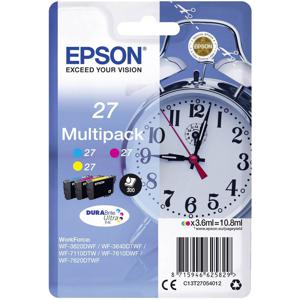 Epson Inktcartridge T2705, 27 Origineel Combipack Cyaan, Geel, Magenta C13T27054012