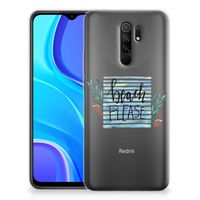 Xiaomi Redmi 9 Telefoonhoesje met Naam Boho Beach - thumbnail