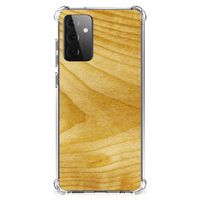 Samsung Galaxy A72 4G/5G Stevig Telefoonhoesje Licht Hout