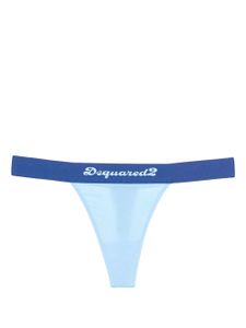 DSQUARED2 string à bande logo - Bleu