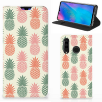 Huawei P30 Lite New Edition Flip Style Cover Ananas