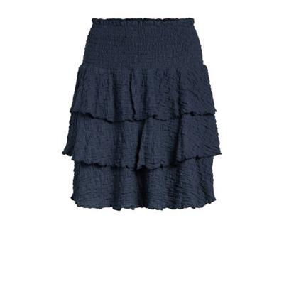 OBJECT strokenrok OBJANNA met textuur donkerblauw