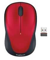 Logitech M235 Rood Draadloze Muis - thumbnail