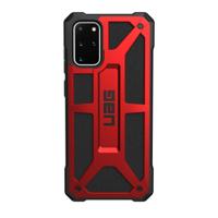 UAG Rugged Case for Samsung Galaxy S20+ (6.7-inch screen) - Monarch Crimson - Achterzijde behuizing voor mobiele telefoon - robuust - polycarbonaat, eersteklas nerfleder, legeringmetaal - karmozijnrood - 6.7