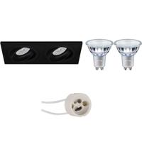 Philips - Led Spot Set - Master 927 36d Vle - Pragmi Borny Pro - Gu10 Fitting - Dimtone Dimbaar - Inbouw Rechthoek